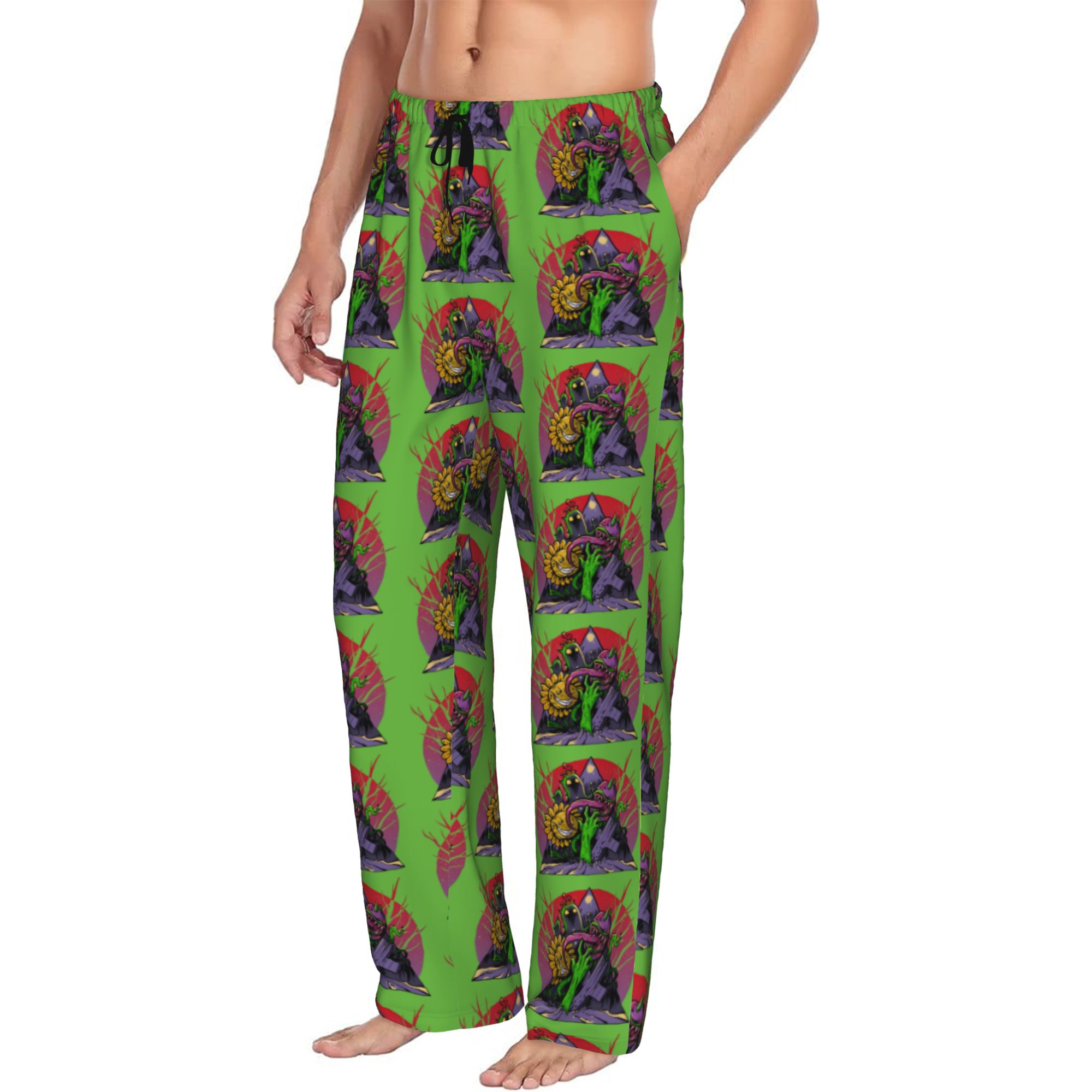 Video Gaming & Esports Usd Acc - Custom Plants Gaming Zombies Pajama Pants