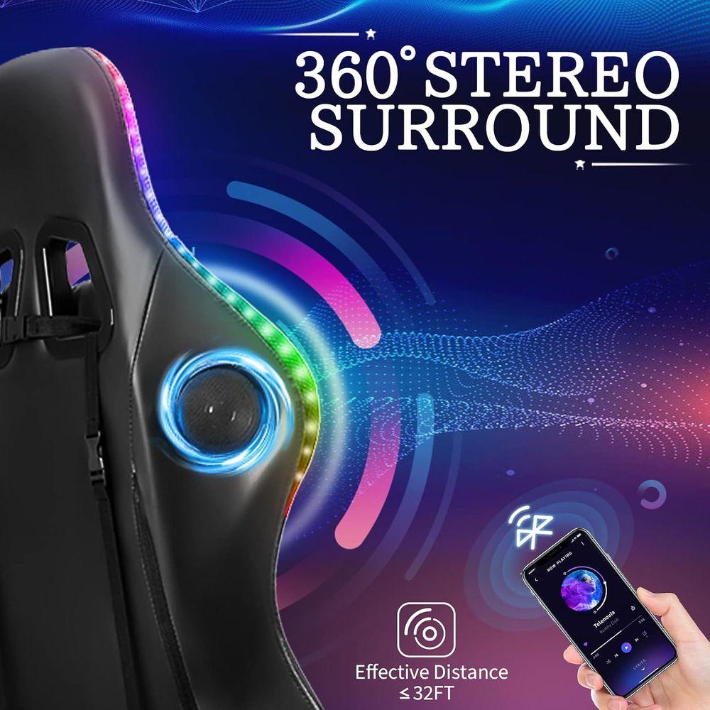 RGB Gaming Chair with Speakers - огляд і ціна Rgb Gaming Chair