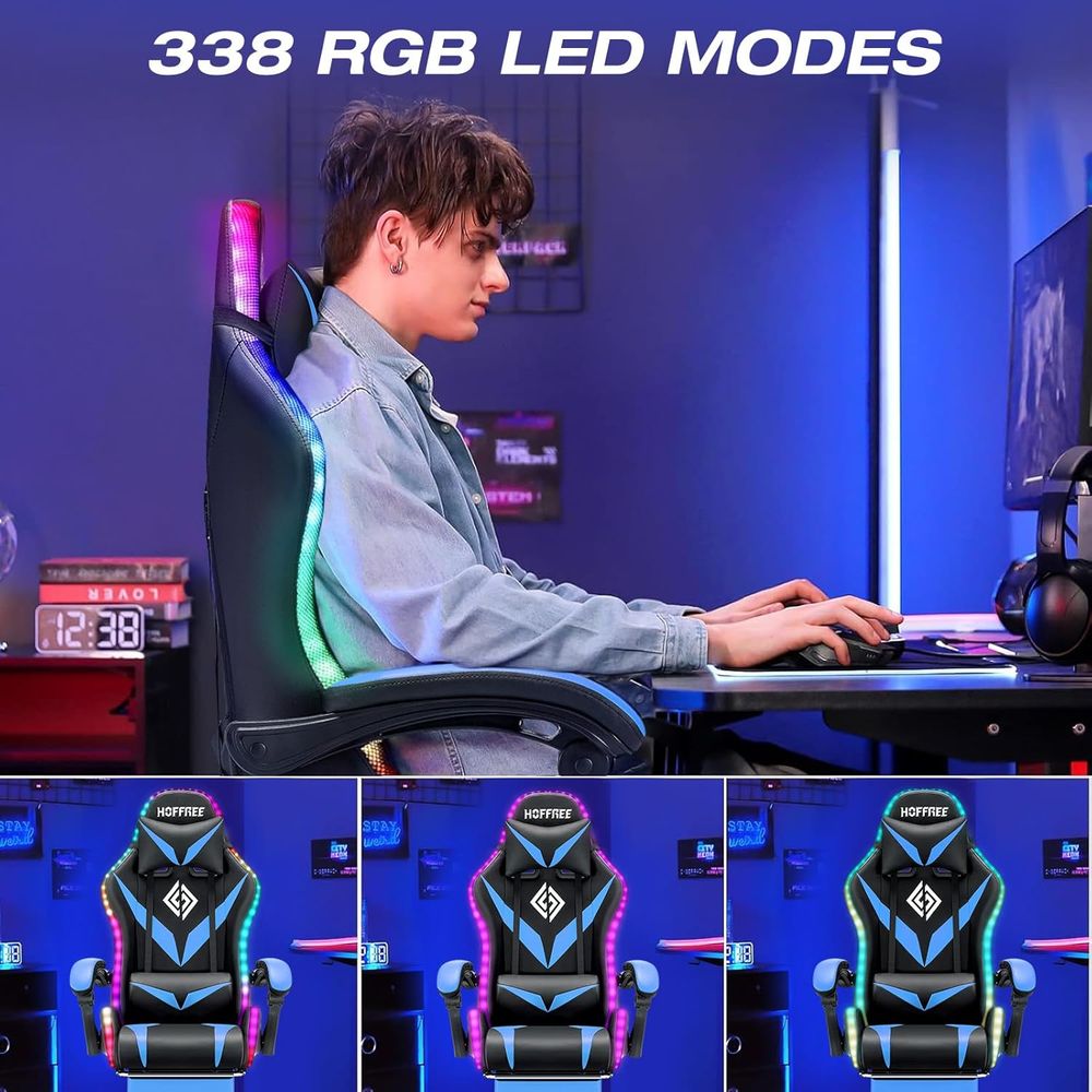 RGB Gaming Chair with Massage  - огляд і ціна Rgb Gaming Chair