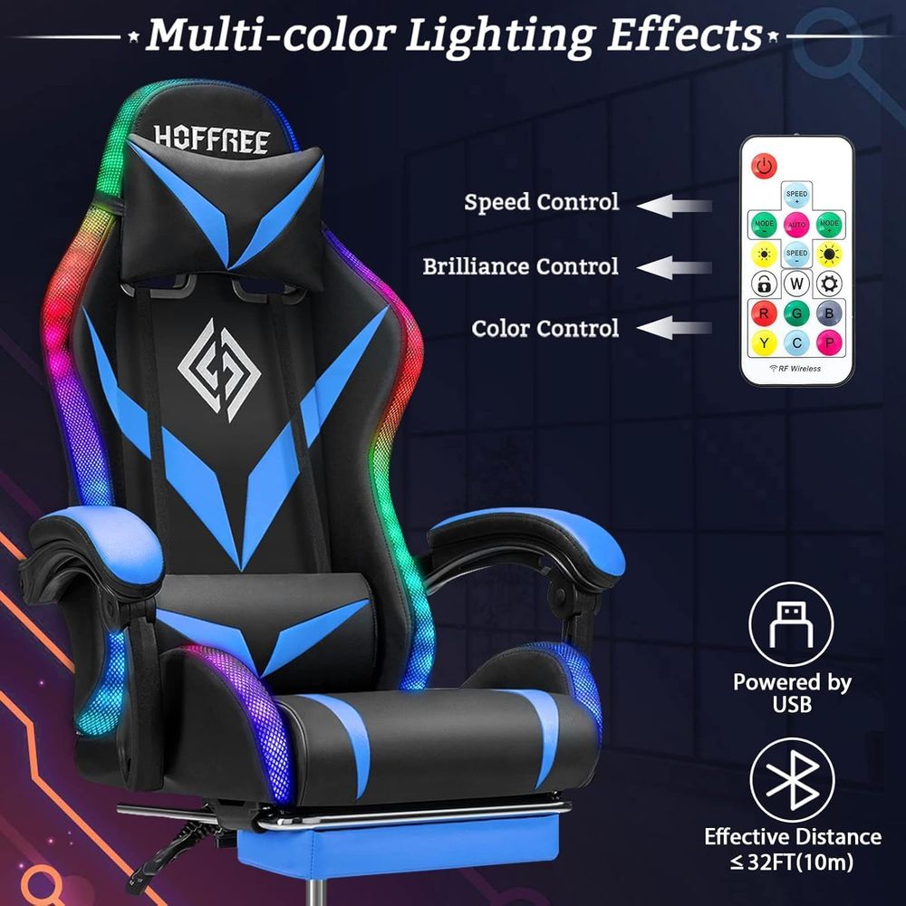 RGB Gaming Chair with Massage  - огляд і ціна Rgb Gaming Chair