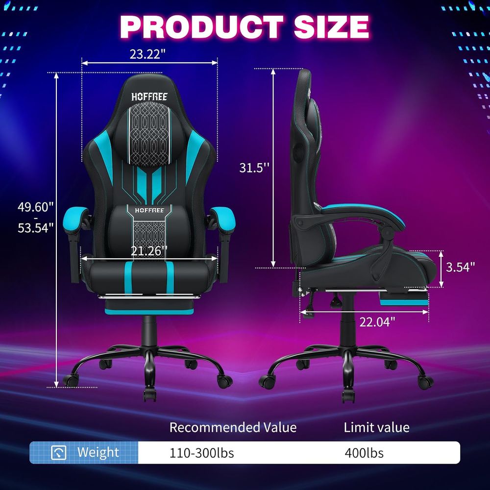 Gaming Chair with LED Lights S - огляд і ціна Rgb Gaming Chair
