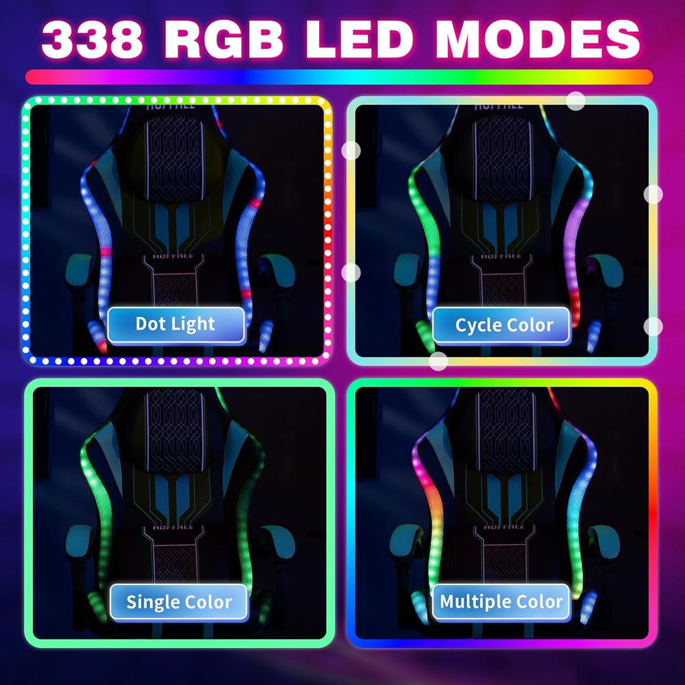 Gaming Chair with LED Lights S - огляд і ціна Rgb Gaming Chair