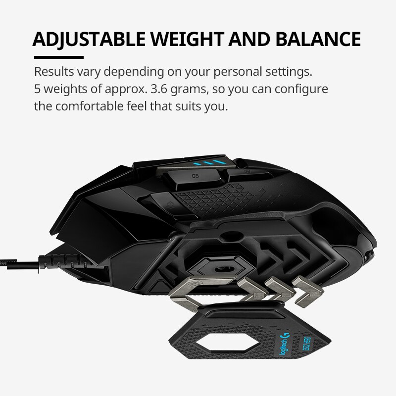 Logitech G502hero Master Wired - огляд і ціна Esports Gaming Mouse Weight Adjustable