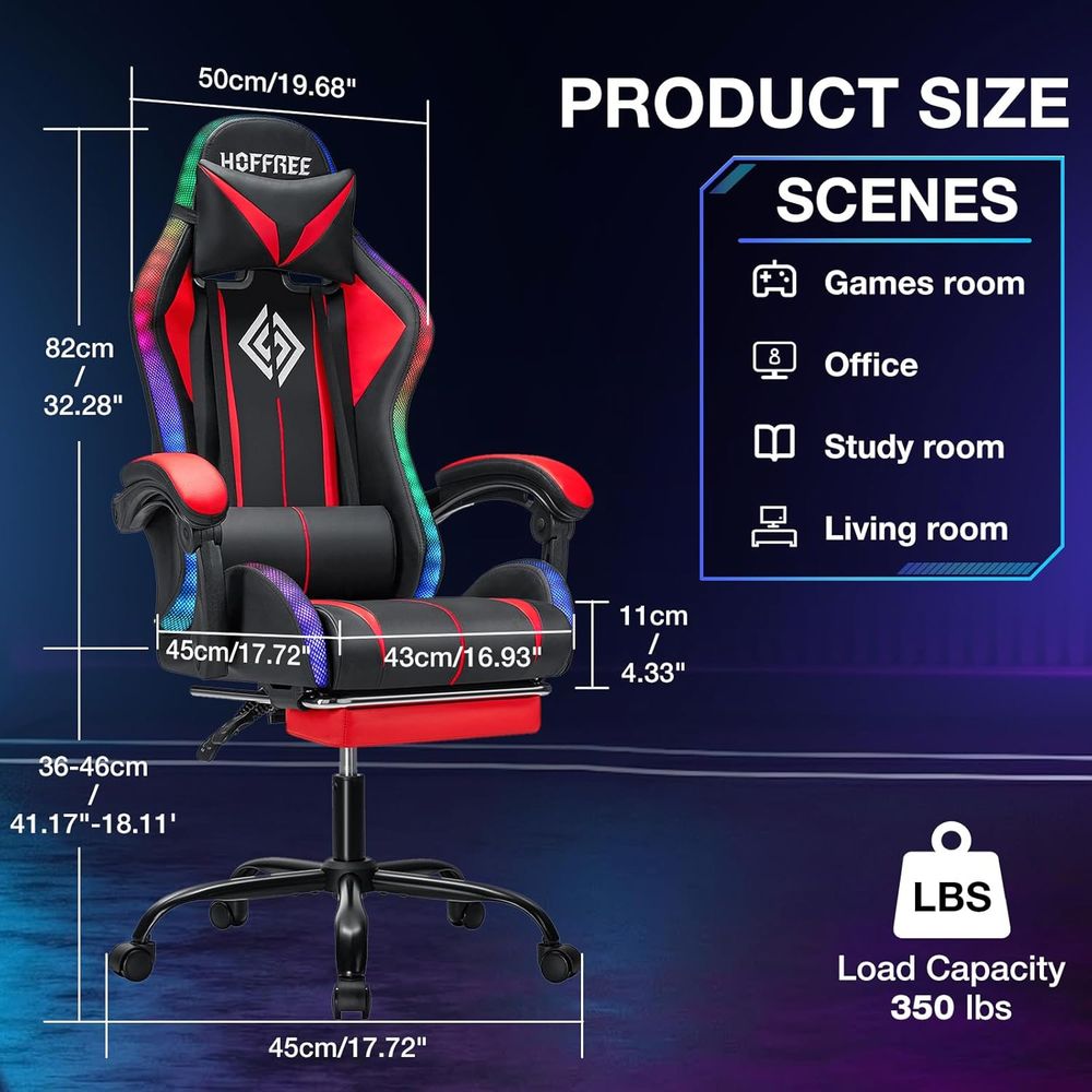 RGB Gaming Chair with Bluetoot - огляд і ціна Rgb Gaming Chair