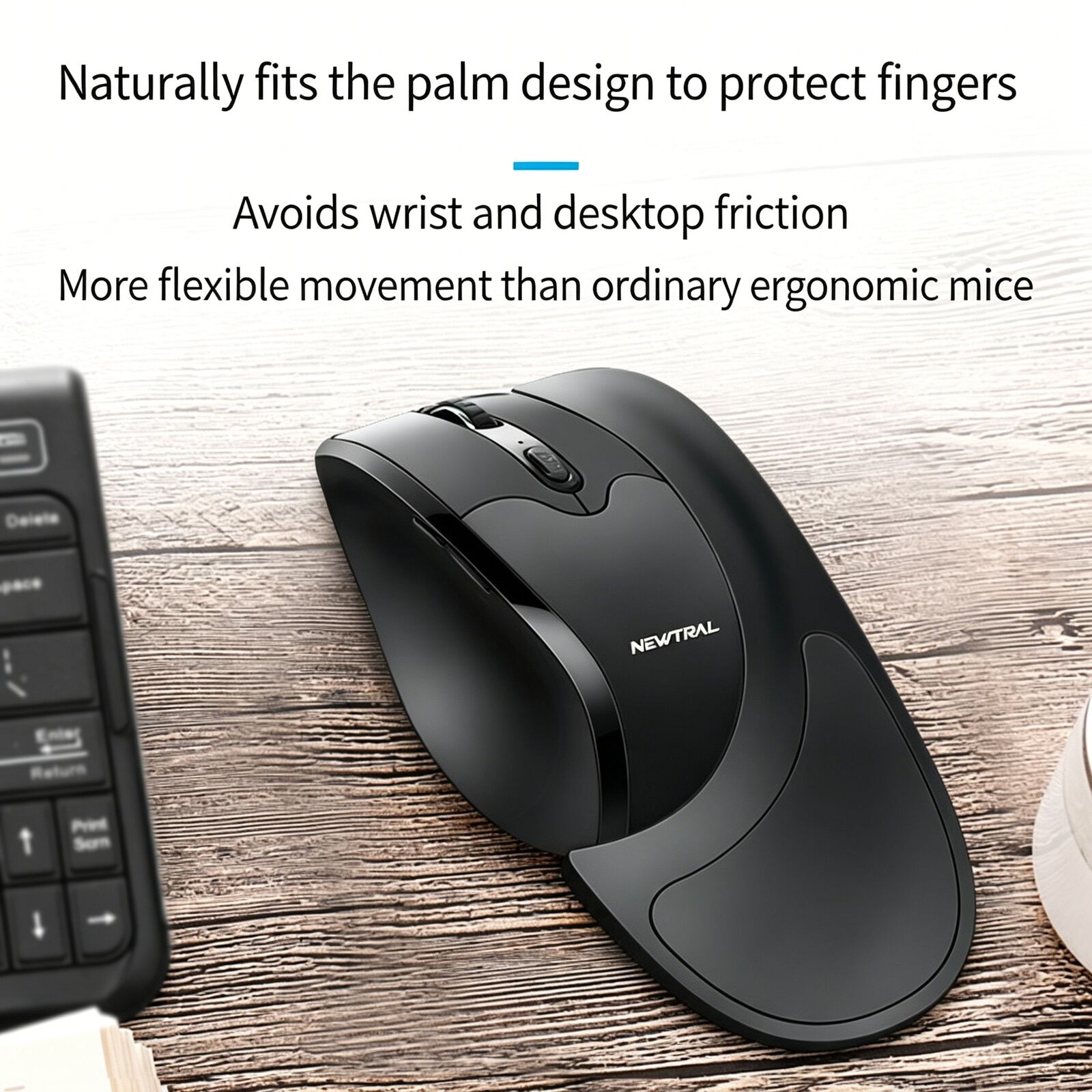 2.4GHz Wireless Vertical Ergon - огляд і ціна Esports Gaming Mouse Weight Adjustable