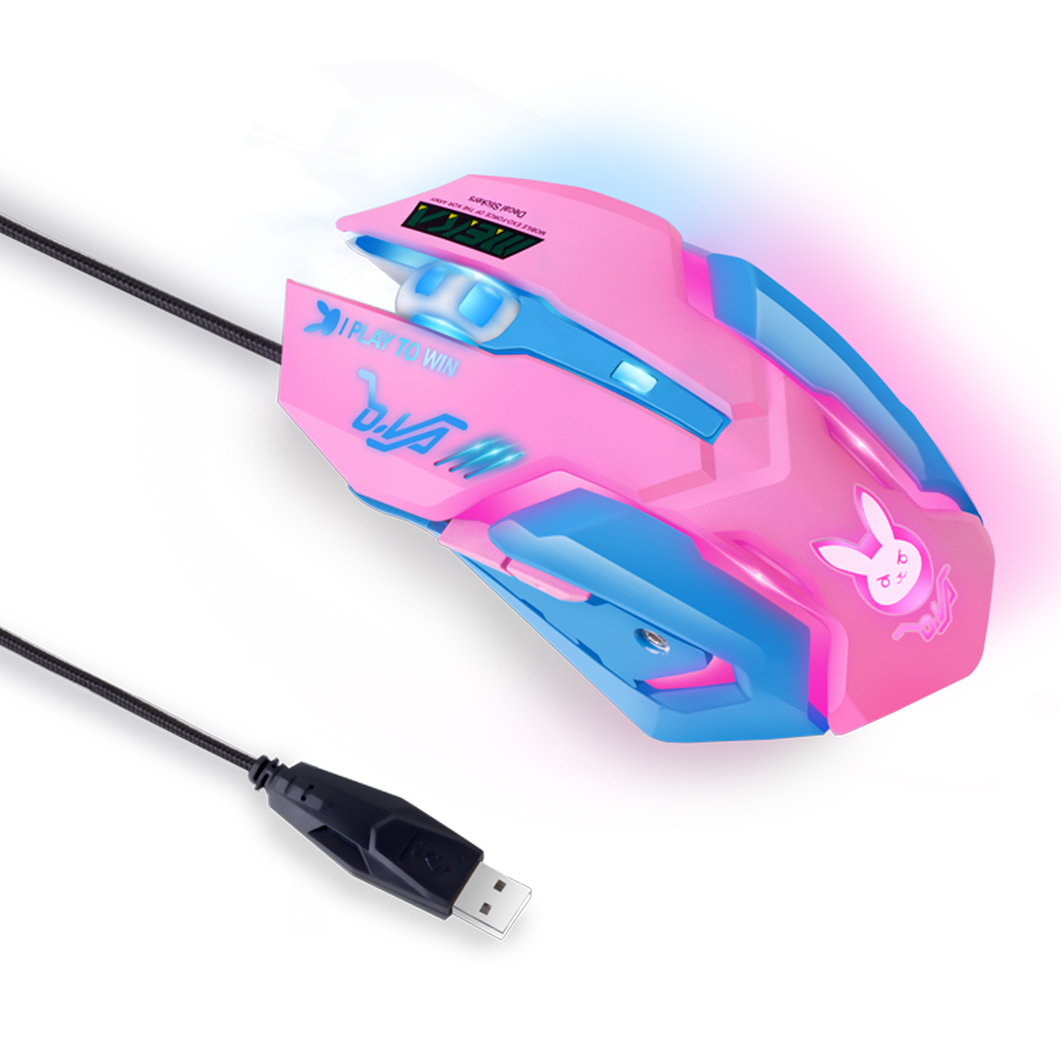Colorful Glowing Silent Gaming - огляд і ціна Esports Gaming Mouse Weight Adjustable