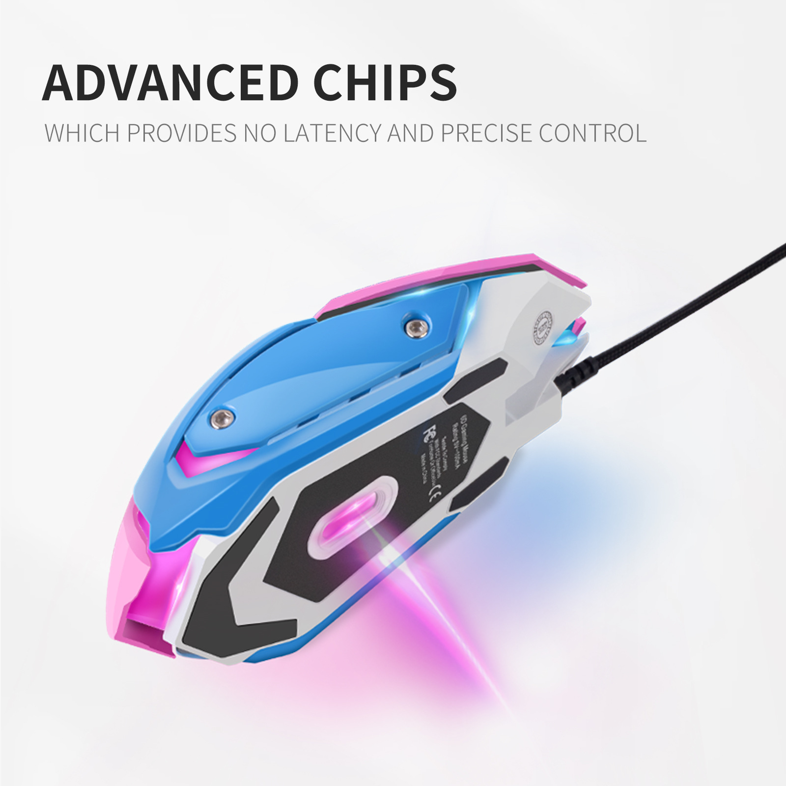 Colorful Glowing Silent Gaming - огляд і ціна Esports Gaming Mouse Weight Adjustable
