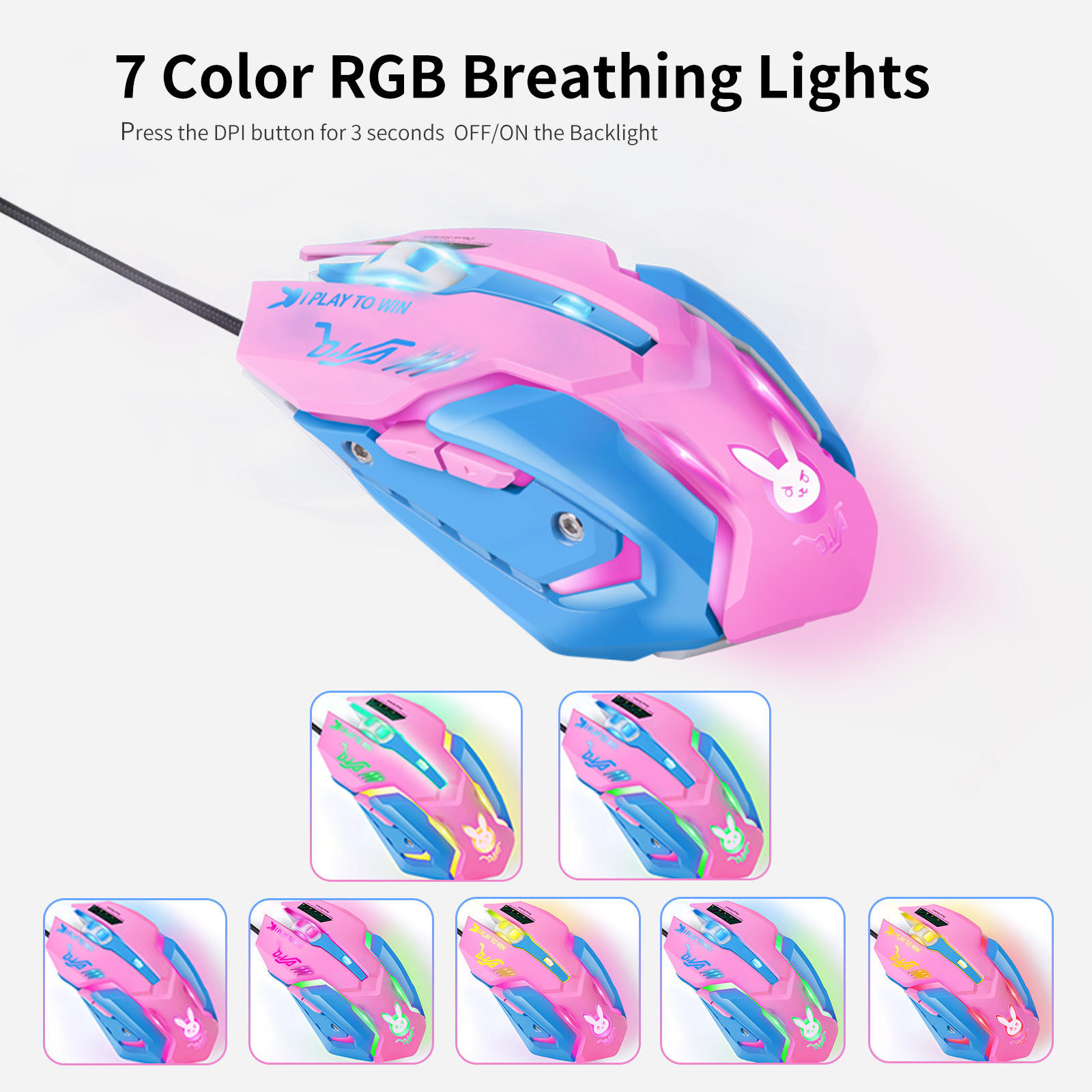 Colorful Glowing Silent Gaming - огляд і ціна Esports Gaming Mouse Weight Adjustable