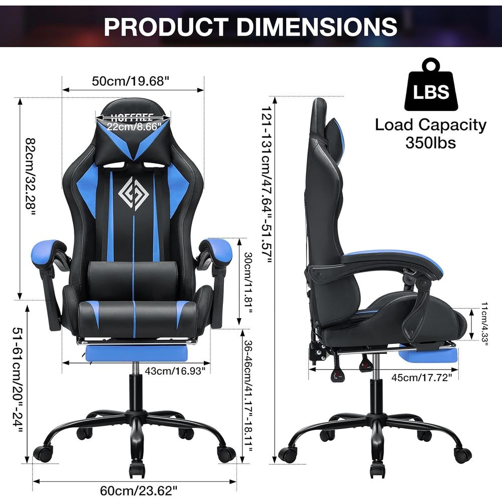LED Gaming Chair with Massage  - огляд і ціна Rgb Gaming Chair