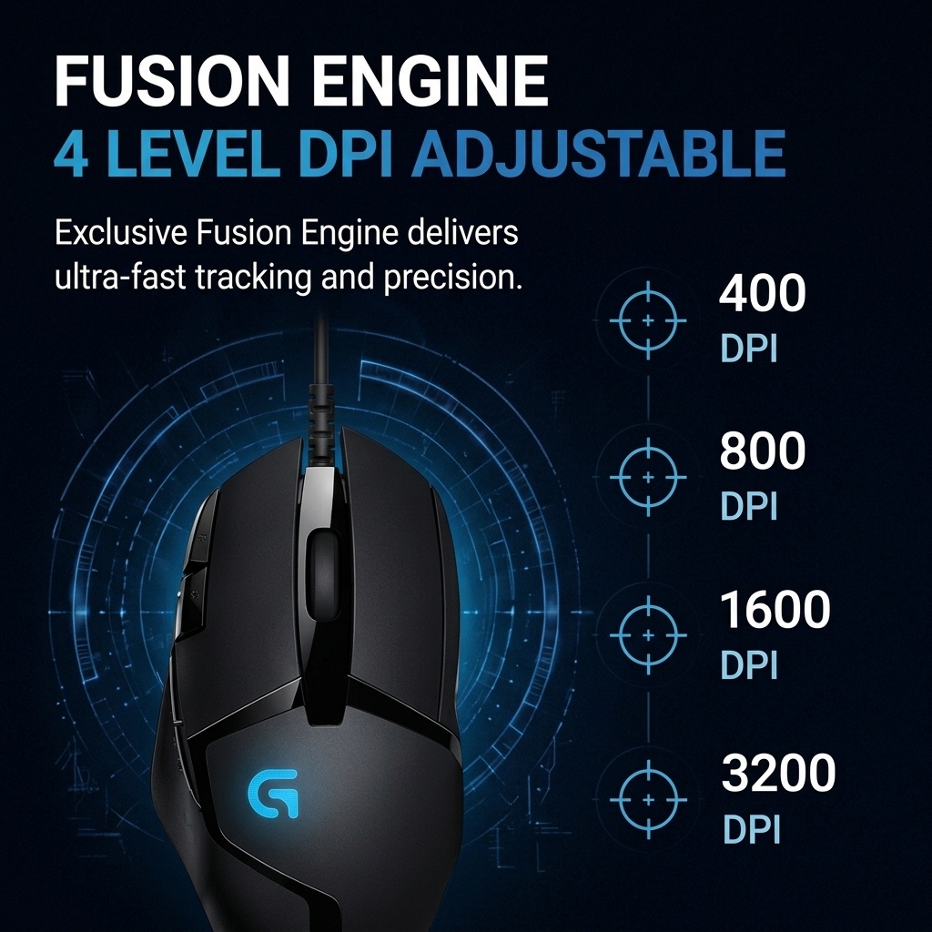 Logitech G402 USB Wired E‑Spor - огляд і ціна Esports Gaming Mouse Weight Adjustable