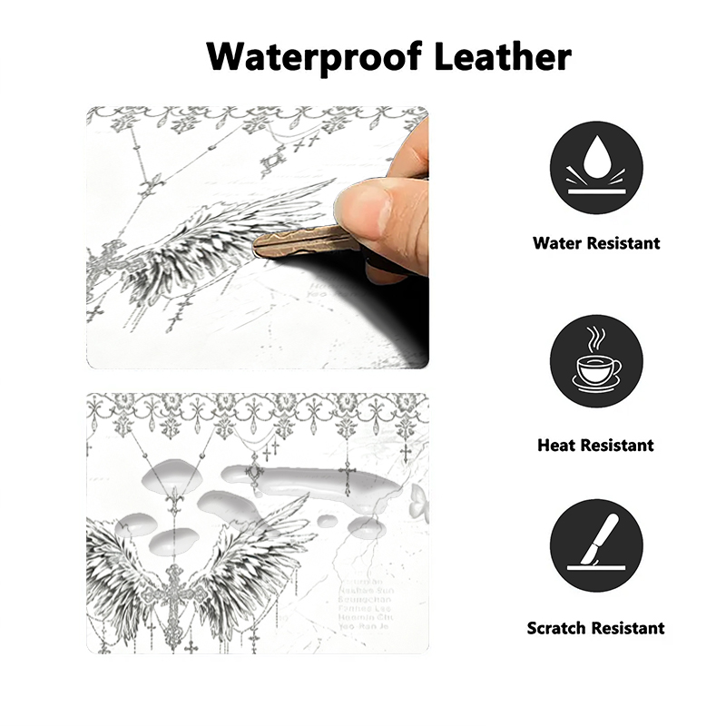 Leather Mousepad Black White A - огляд і ціна Esports Gaming Keyboard