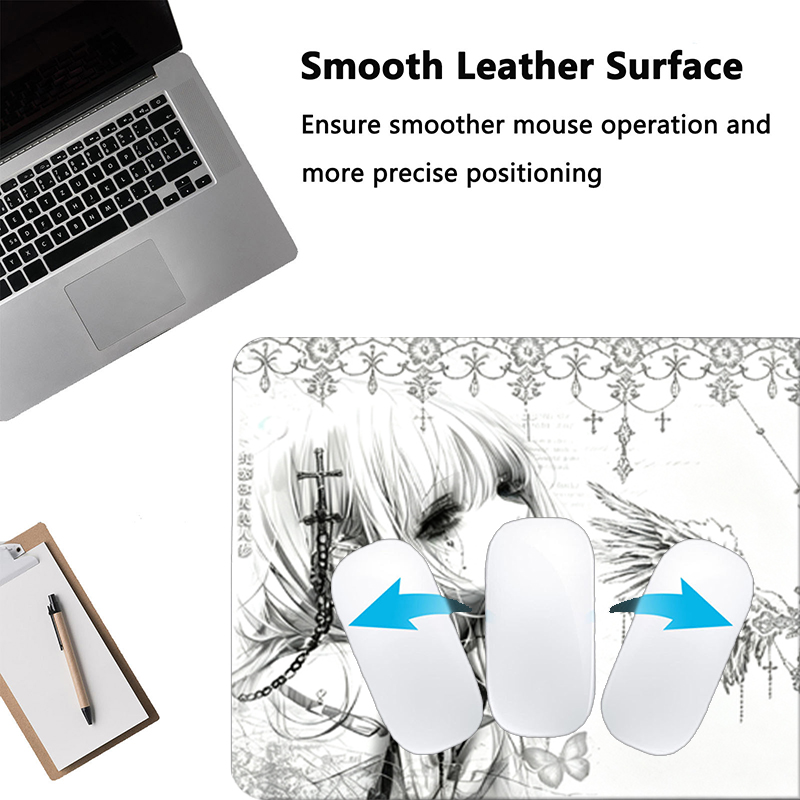 Leather Mousepad Black White A - огляд і ціна Esports Gaming Keyboard