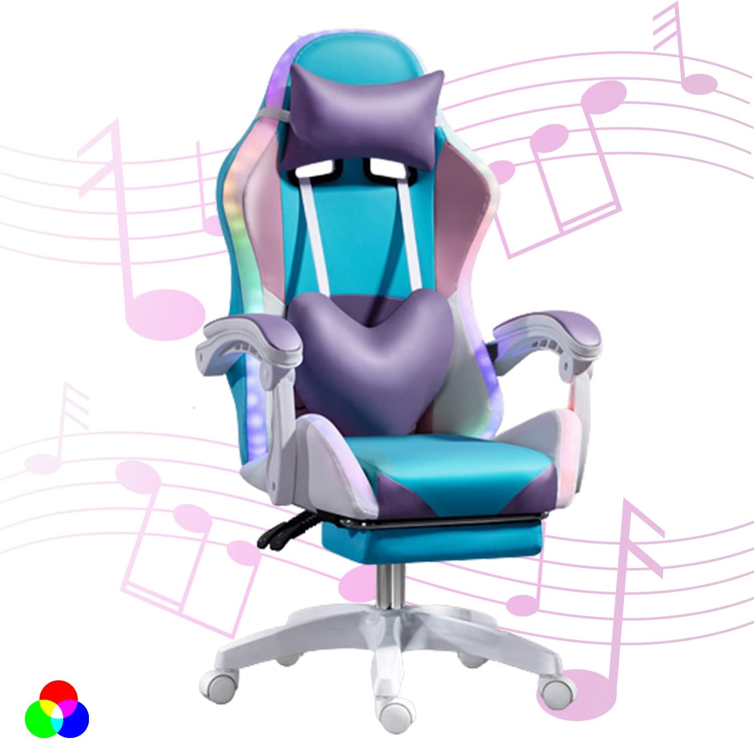 RGB LED Gaming Chair for Adult - огляд і ціна Rgb Gaming Chair