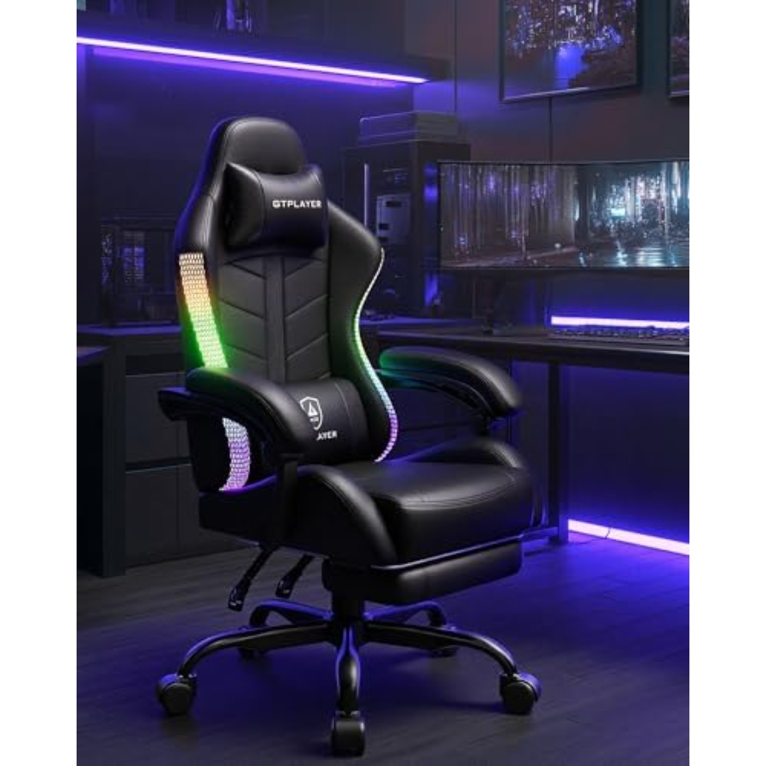 Gaming Chair, Computer Game Ch - огляд і ціна Rgb Gaming Chair