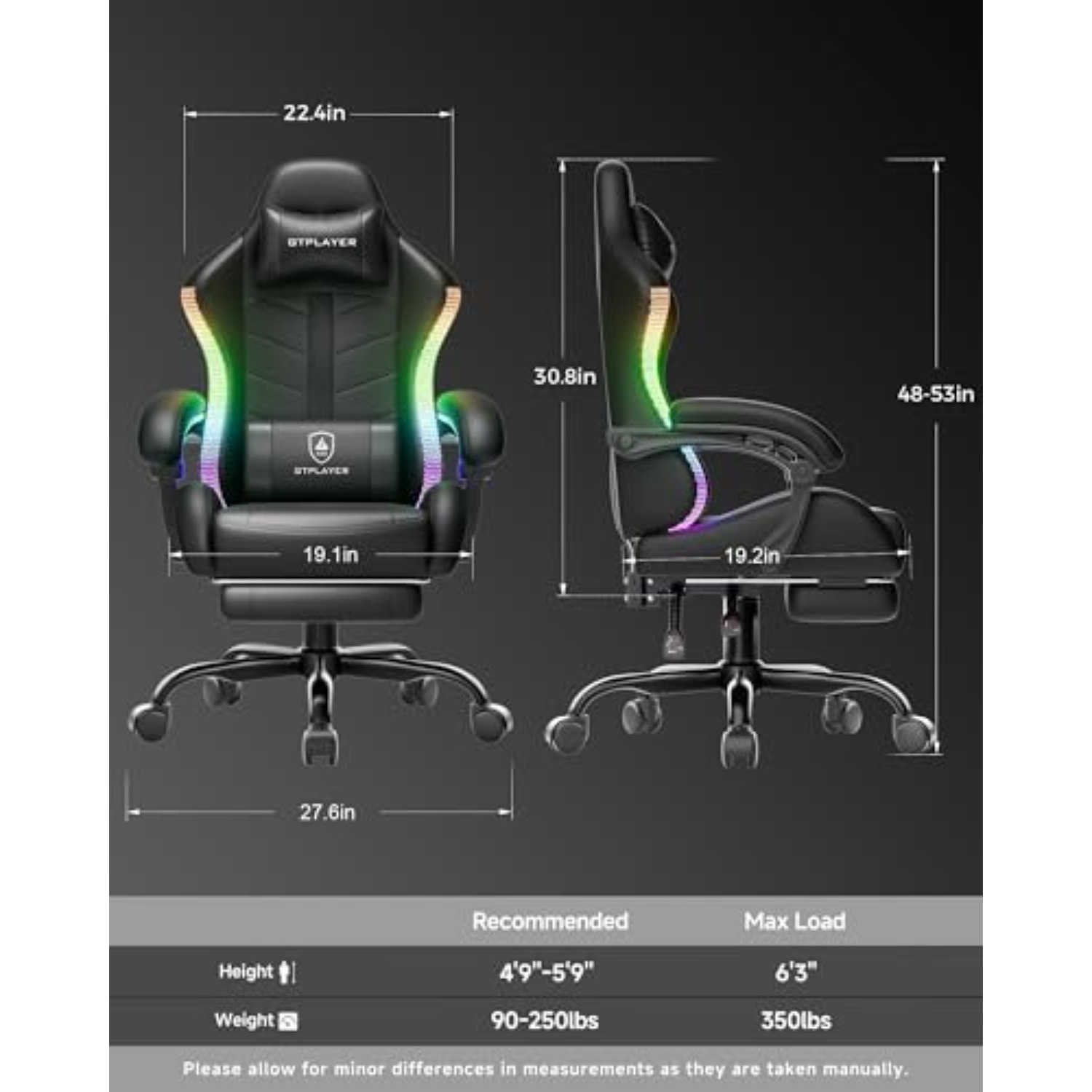 Gaming Chair, Computer Game Ch - огляд і ціна Rgb Gaming Chair